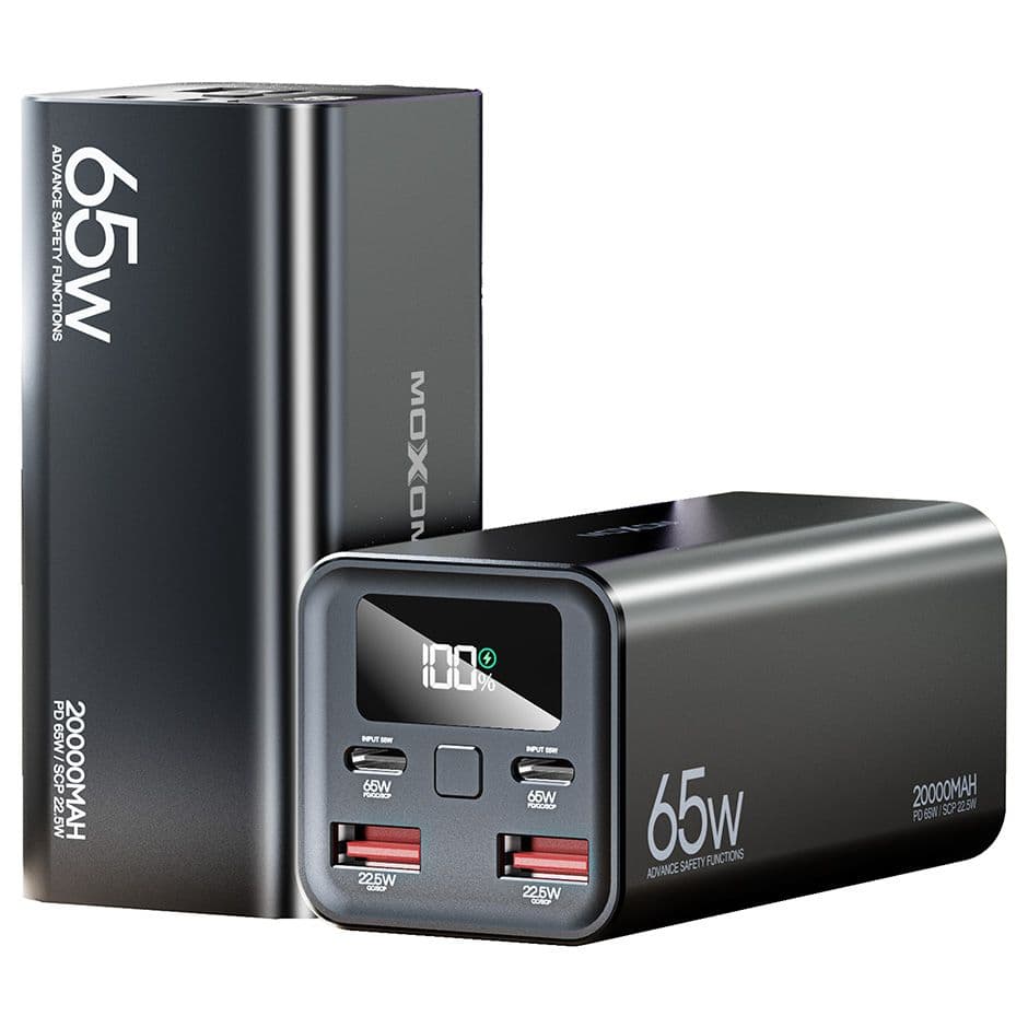 Moxom 65W 20000mAh LCD Power Bank