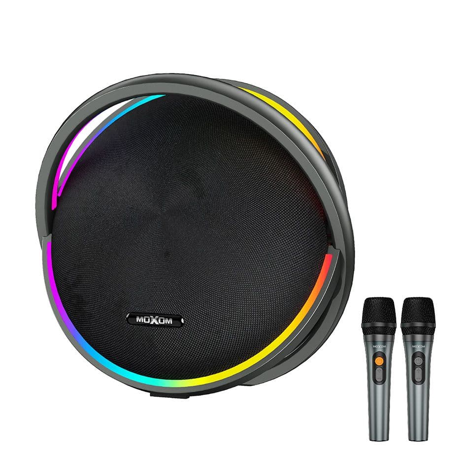 MOXOM MX-SK106 300W Wireless Karaoke Speaker with RGB Lights & TWS System