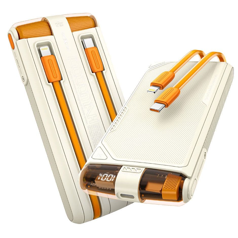 Moxom 22.5W 10000mAh Power Bank with dual charging cables