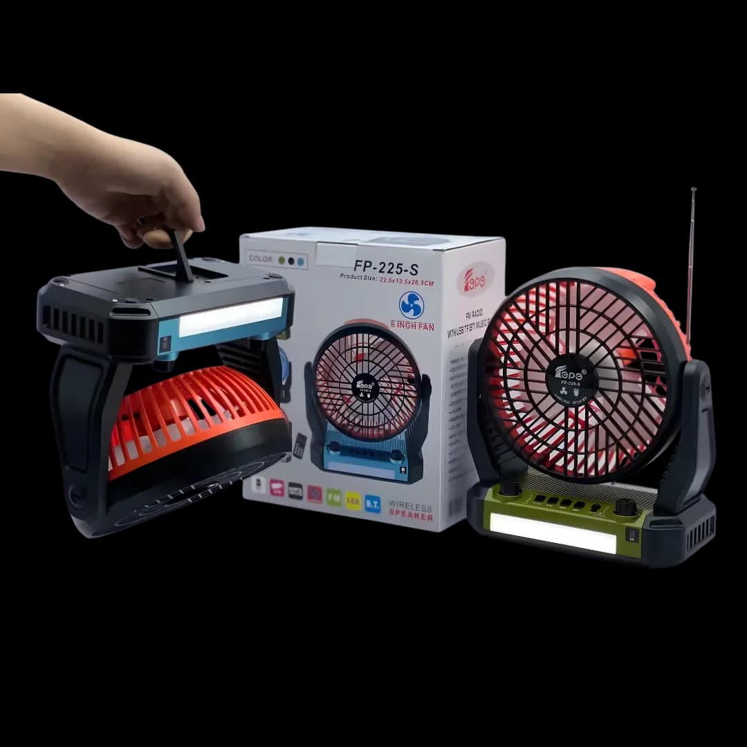 Multifunctional Solar Fan Light Speaker and Radio