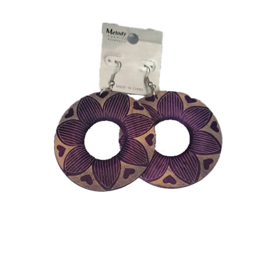 Adire Styled Earrings