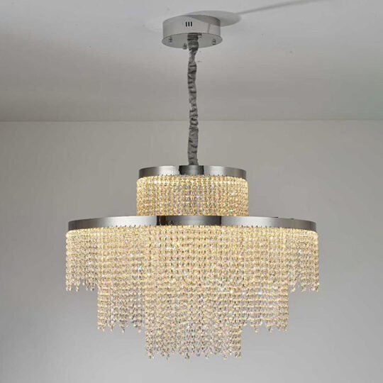 Golden Crystal Chandelier
